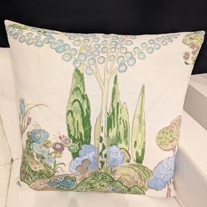 Floral Patterned Throw Pillow